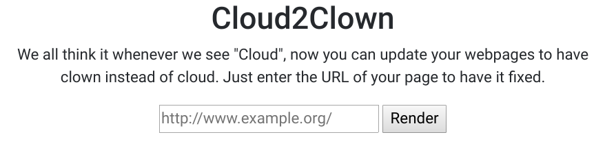 Cloud2Clown